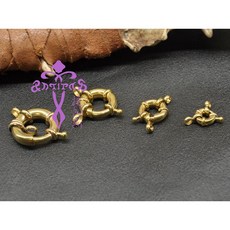 Antipas安提帕斯手工皮革連接釦(黃銅色), 1個, 黃銅色