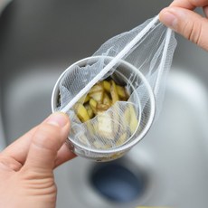 漢芬廚房水槽過濾網，下水道排水口垃圾過濾網，洗碗池地漏毛髮殘渣過濾網袋, 1個, 200只裝【漢芬】