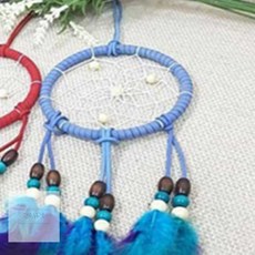 경희마실 홈데코 드림캐쳐 화이트 비즈 스카이