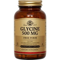 SOLGAR 甘胺酸素食膠囊 無糖無麩質 500mg, 100顆, 1罐