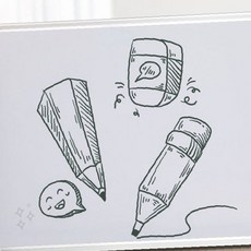 자석 부착 화이트 필기판 메모판 학습 교육 사무실 회의 게시판 벽걸이 필기 공간, 상세페이지 참조