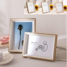 탁상용액자 탁상액자 프레임 포토프레임 포스터 액자 모던 인테리어, 1개, 8인치 핑크