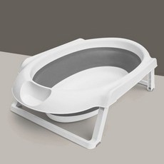 접이식 강아지 욕조 소형 반려견 스탠드 목욕통 샤워대, 그레이, 1개