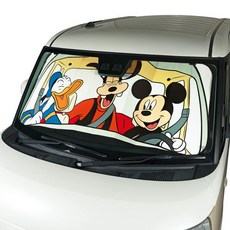 본폼(BONFORM) 선 쉐이드 미키 드라이브 고온법 내광 130x60cm 화이트 7580-01WH, 1개
