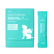 닥터바이 덴탈 강아지 구강 영양제 구강 항산화 건강 치태 구취 개선, 30회분, 구강/치석관리, 1세트