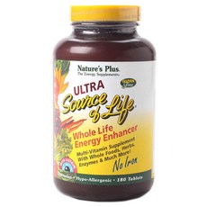 Natures Plus Nature's Plus Ultra 生命之源無鐵片, 180入, 1個, 180件