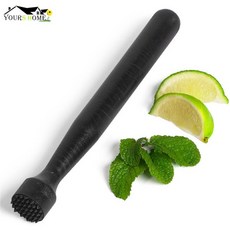 호환 205mm 천연 플라스틱 머들러 바 믹서 모히토 DIY 음료 과일 분쇄 도구, 20.5cm 천연 플라스틱 머들러 바 믹서 바웨어 모히