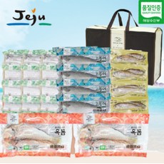 프리미엄 제주특산품 모듬생선 2.55kg 선물세트 손질 제주 옥돔 고등어 갈치 굴비 명절 설 추석 선물 산지직송, 1박스