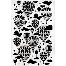 A40-0388型染版(Stencil)-蝶古巴特diy-簍空模板-塗鴉模版-繪畫模版, 1個, A40-0388