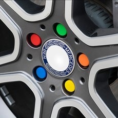 차량용 휠 볼트 커버 휠너트캡 휠볼트캡 휠 액세서리 호환 용품, 휠볼트캡 십구mm (레드), 1개