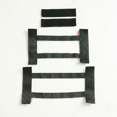 컴피션 초간편 트렁크 정리밴드 벨크로형, 블랙