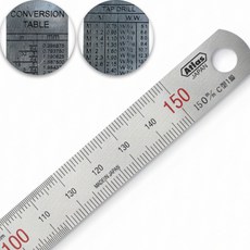 일본정품 스테인레스 자 15cm, 1개, 실버