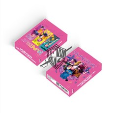 獵魔女團 Kpop Demon Hunter 貼紙 50張 KPOP 貼紙 DIY 塗鴉 個性創意汽車貼貼畫, 1個, 獵魔女團小卡-55張/盒