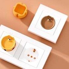 콘센트 구멍 덮개 콘센트커버 콘센트안전덮개 감전방지커버, 까망, 1개