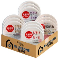 CJ 即食飯4款組 白米飯 200g 3入+黑米飯 200g 3入+雜糧飯 210g 3入+糙米飯 200g 3入, 1組