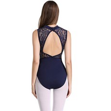 발레복 체조 탱크 레오타즈 유니폼 여성 리밀스 하이넥