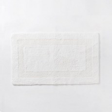 JAJU 보더 양면 배스 매트_70x45cm_화이트 J62N902080001 - 161219, WHITE