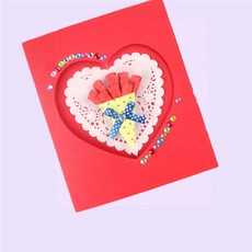 카네이션 모빌 카드 1개 초등학생diy 카네이션키링 강템