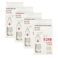 풍성 연고면봉 국내산 연고바를때 소독할때 개별포장30매입, 30개입, 4개