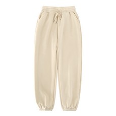 투체인지 겨울 기모 양털 코듀로이 남녀공용 조거 팬츠