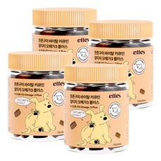 엣츠 튼튼구미 강아지 오메가3 영양제, 4개, 피부/피모, 80정