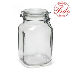 이태리 피도 유리병 투명 2000ML/피도병/밀폐용기, 2L, 1개