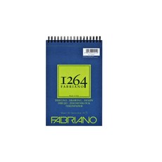 Fabriano 法比亞諾1264繪圖本，180G圈裝，A5/A4/A3，義大利製專業繪圖紙，藝術創作首選, 1個, A4, A4