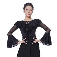 방송 여성 댄스복 줌바 라인 라틴 사교 스포츠