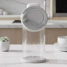 바인몰 실속 있는 국내산 투명 플라스틱 깨갈이 그라인더 소형 단품 주부 추천 분쇄기, 1개, 60ml, 그레이