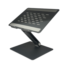 감성리빙 와이드형 쿨링 접이식 노트북 거치대, 1개, 다크그레이