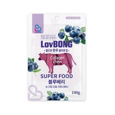 러봉 한우 콜라겐 말랑껌 블루베리, 1개