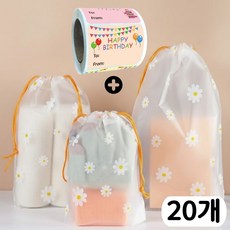 주드하우스 구디백 선물 포장 봉투 세트, 20개, M