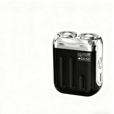 STEEL POWER 雙刀頭智能顯示輕巧便攜乾濕兩用電動刮鬍刀, 1個, 1個裝