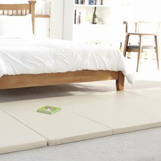 베어맘 항균 폴더매트 4cm 4단, 베어맘라이트그레이