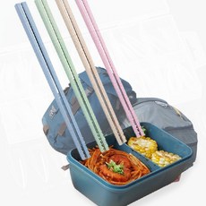 휴대용 캠핑젓가락 등산 도시락용 간편한 스테인레스, 1개, 파스텔젓가락-랜덤