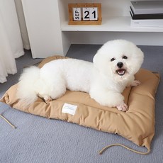 리빙공감 퍼피캣 강아지 고양이 방석 침대 쿠션, 1개, 브라운