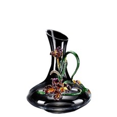琺瑯彩水晶醒酒器, 1個, 綠鳶尾醒酒器, 1.5L