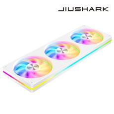 지우샥 JIUSHARK JK-F360 Reverse ARGB 360mm 3열 시스템 쿨러, 1개, 화이트, JK-F360 Reverse ARGB (리버스)
