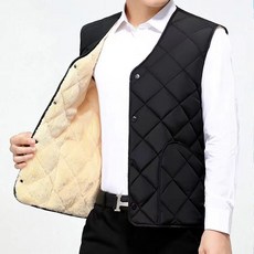 COSYEVNO 남성 패딩 조끼 가을 겨울 와이드 브이넥 패딩 초경량 와이드 스타일리쉬 버튼 나시 CXJmjn-20