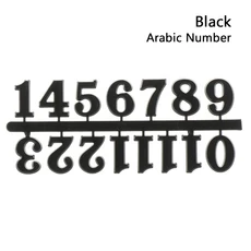 1세트 복원 교체 도구 로마 숫자 시계 액세서리 아라비아 쿼츠 부품, 04 black arabic number