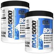 EVLUTIONNUTRITION BCAA 5000 藍莓味, 2罐, 720g