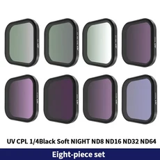 호환인스타360 에이스 프로 & 2용 렌즈 필터 세트 CPL 나이트 1/4 블랙 미스트 ND 스타 필름 ACE 액세서리, 14 8 IN 1 Set