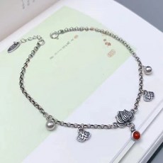 鴻利首飾廠 民族風鈴鐺腳鏈女款流蘇腳環配飾品紅繩 步步生蓮