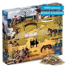 Buffalo Games - 사파이어 셀렉트 찰스 위소키 계획 공식화 1000피스 직소 퍼즐 도전적이고 재미있는 블루 코어 보드 선물용 디스플레이 박스 풀 사이즈 포스터 포함, Buffalo Games - 사파이어 셀렉트 찰스 위소