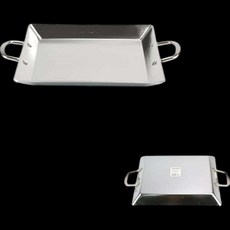 스텐3중 사각 볶음팬 소형 곱창 철판 떡볶이 순대, 1개