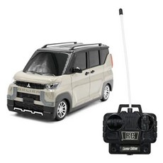 RC 미쓰비시 무선 조종 델리카 미니 카 LED 라이트 오프로드 호환 DELICA, 베이지색