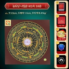 풍수 나침반 나경 수맥 차박 지름 황동 전문가 지리, 1개