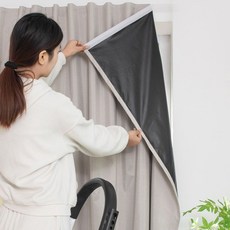 遮光窗簾 魔鬼氈 隔熱 隔音 免打孔 落地窗臥室窗簾, 【薄款】淺米色,寬100高120CM【雙開需下單2片】