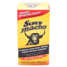 Super Macho 維他命B軟膠囊, 1組, 50顆