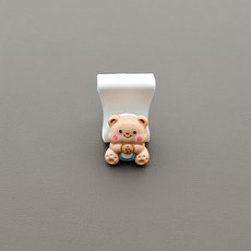귀여운 곰돌이 자동차 걸이 조수석 글러브 박스 앞좌석 신기한 시트 걸이 차량용 인테리어 용품, 케이크 베어 훅, 하나